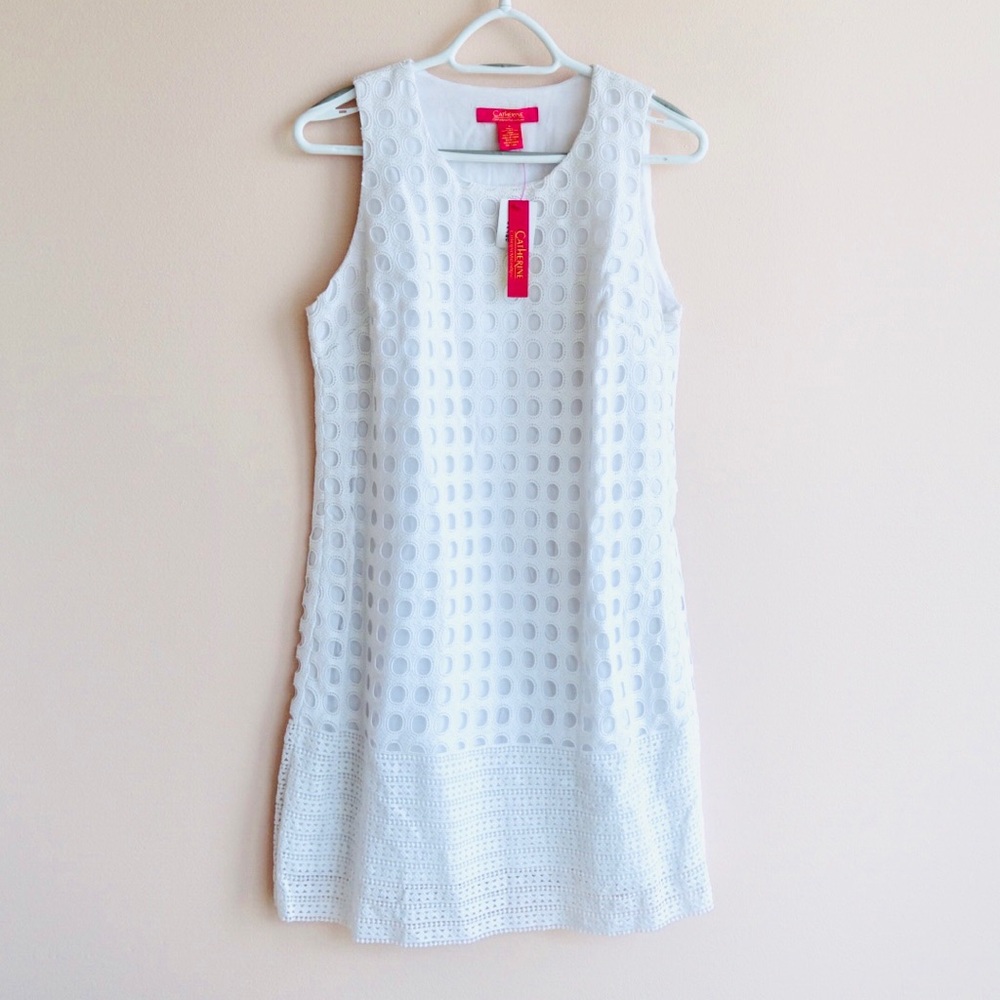 Catherine Malandrino White Sleeveless Dress